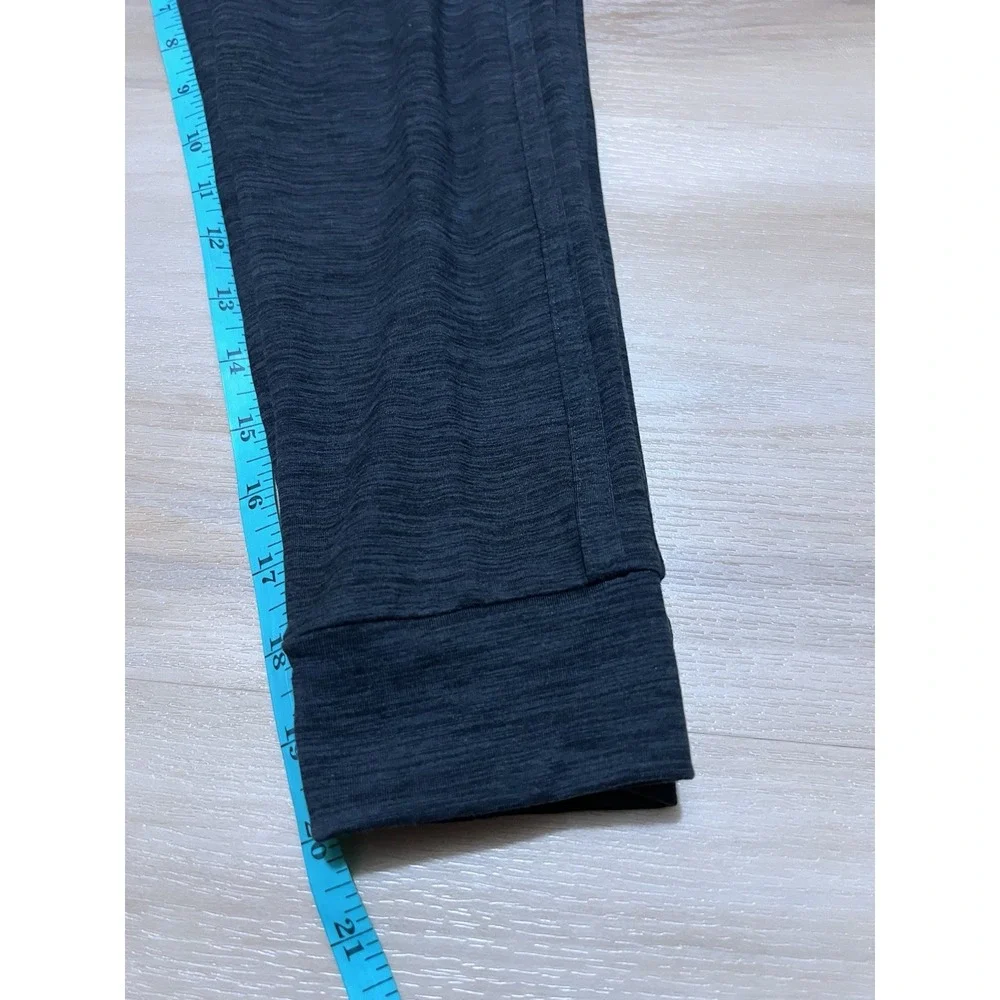 NWT Adidas Girls 3 Striped Cuffed Melange Jogger Pants Grey/Black‎ Sz Small 7/8